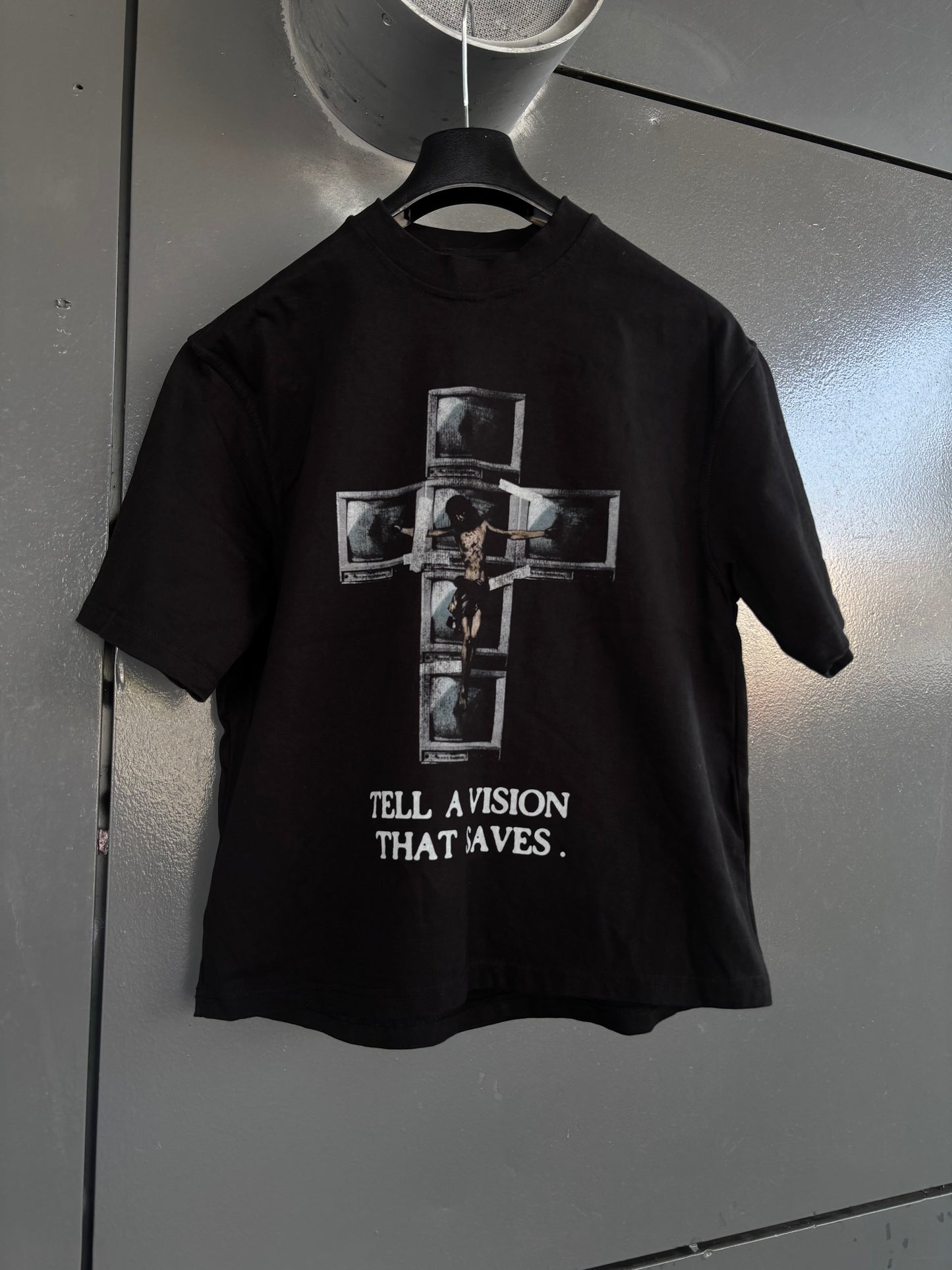 TELEVISION CROPPED T SHIRT