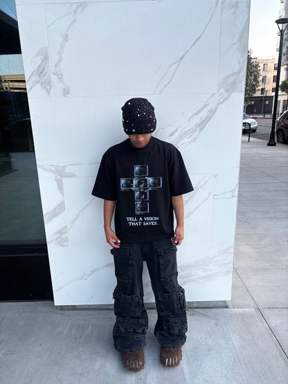 TELEVISION CROPPED T SHIRT