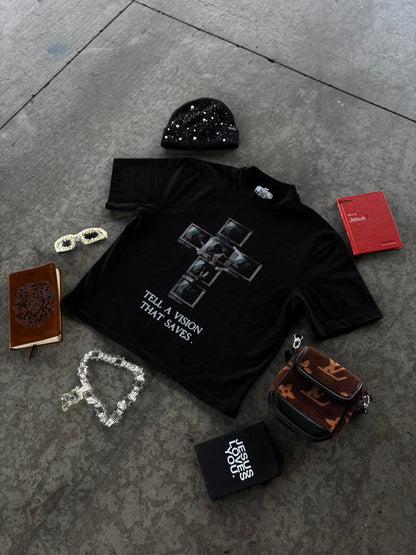 TELEVISION CROPPED T SHIRT