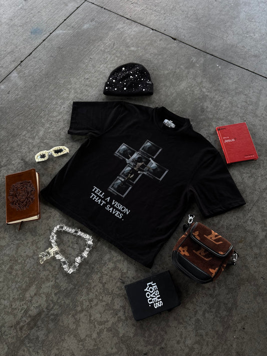 TELEVISION CROPPED T SHIRT